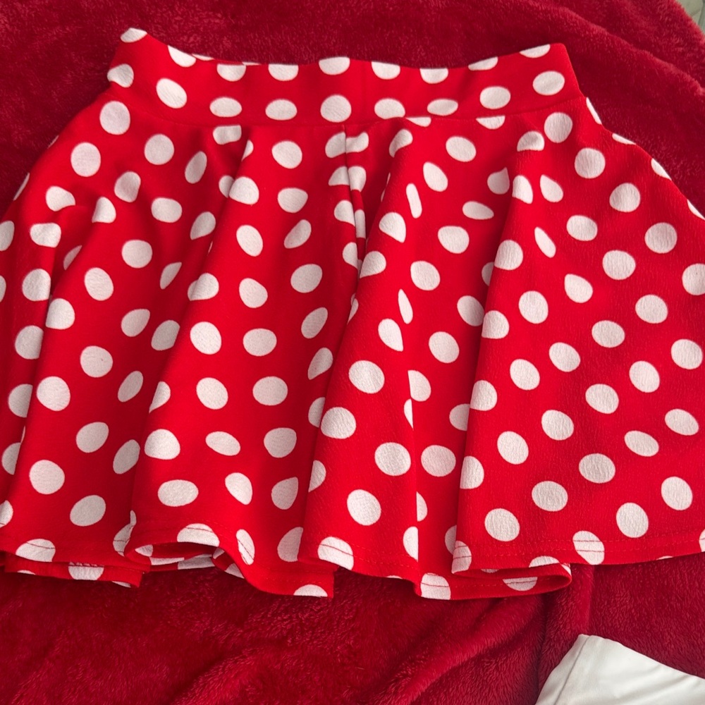 Mini mouse Red and White Polka Dot Skirt